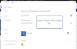 DNN News App - Editing basic fields